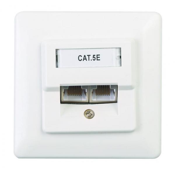 Quality Ftp Network Faceplate Socket White / Lvory Higher Efficiency For Telecommunication for sale