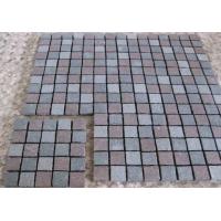China Natural Driveway Paving Stones , Dark Grey Red Porphyry Outside Paving Stones factory