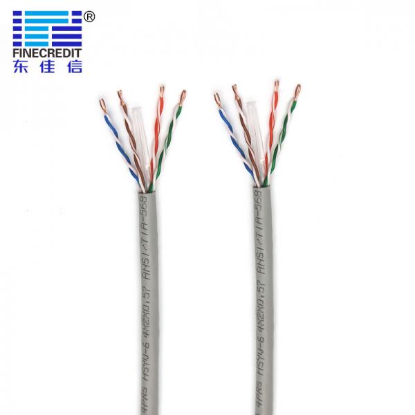 Quality Cat6 FTP 1000ft Ethernet Cable , 23AWG BC Conductor Single Core Copper Wire for sale