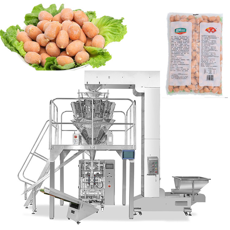 China Frozen Food Chicken Wings Chicken Thighs Beef Vertical Packaging Machine factory