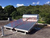 China Simple Solar Hot Water Heater System Thermosyphon Blue Titanium Solar Collector factory