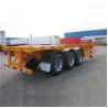 China Payload 100T 40ft Skeleton Trailer Tri Axle Chassis factory
