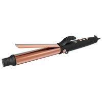 China Black Gold Ceramic Curling Iron Wand Automatic Hair Curler For All Hair Types factory