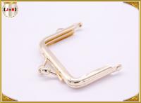 China Shiny Gold Corner Arc Clutch Bag Purse Frames With High Technology Plating factory