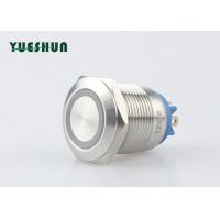 Quality Panel Mount Illuminated Momentary Push Button Switch 19mm 12V 24V Ring LED for sale