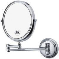 China Hotel Style Double Side Wall Mounted Magnifying Mirror With Metal Frame factory