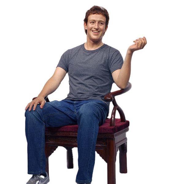 Celebrity Mark Zuckerberg Wax Statue 11 Hyper Realistic Sculpture