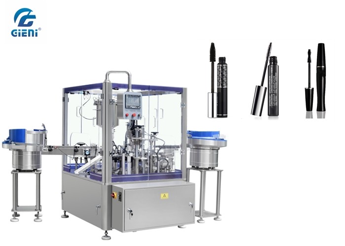 China PLC Control Piston Filling Machine 1-30ML Volume for 3d Fiber Lash Mascara factory