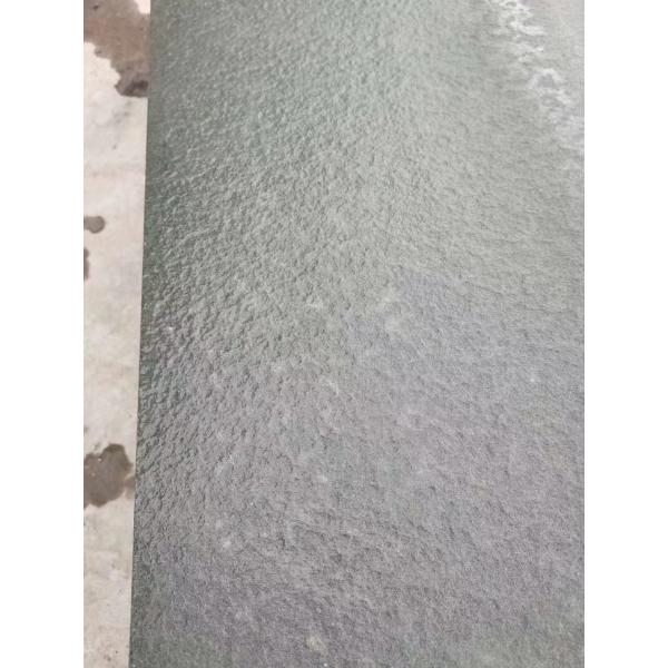 Quality Outdoor Paving Green 20mm Natural Sandstone Slabs With Flamed Finishing for sale