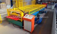 China 1.0mm Thickness Popular Profile Roofing Roll Forming Machine with Safe Cover factory