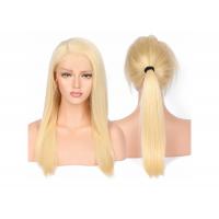 China European Remy Blonde Full Lace Wigs Human Hair 8A Grade Without Knots Or Lice for sale