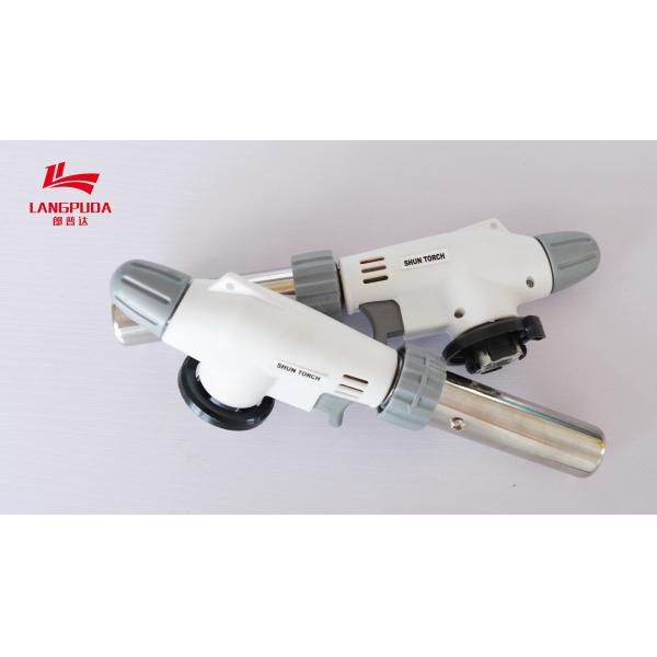 Quality Manual Ignition 19.5cm Gas Heating Torch , Handheld Micro Butane Torch for sale