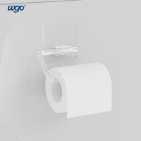 China Bathroom Fitting No Install Tools Mounted Toilet Paper Roll Holder Strongly Stick on factory