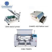 China PNP assembly line Classic Set: CHM-T560p4 Pick and Place Machine +3040 Stencil Printer + T-961 Reflow Oven for sale