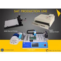 Quality 29 Feeders CHMT48VA + Stencil Printer + Reflow Oven T962C SMT Production Line , for sale