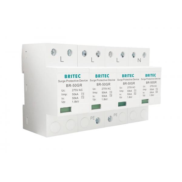 Quality Thermalplastic Spd Surge Protector IP20 4 Pole Lightning Surge Protection for sale