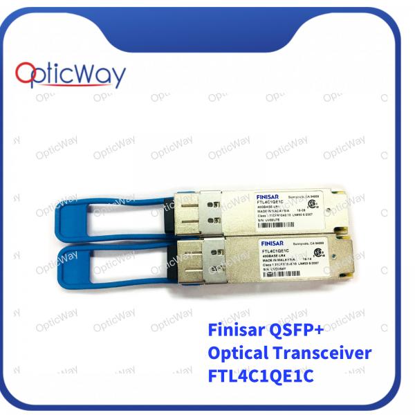 Quality DOM SMF QSFP+ Optical Transceiver Finisar FTL4C1QE1C 40GBase-LR4 1310nm 10km for sale