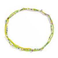China Female Multi Layered Beaded Necklace Smooth , Portable Colorful Choker Necklace factory