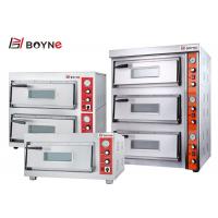China Fast Heating Baking Pizza Oven Double Deck Pizza Stove Electrical Or Gas Available factory