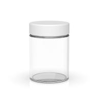china Round Child Resistant Glass Jars 4 Oz Jars Glass Straight Sided Jars With Lids