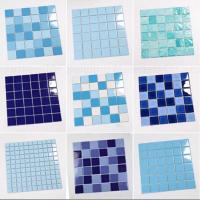 China Square Swimming Pool Mosaic Tile Indoor Fish Pool Ceramic Outdoor Landscape Wall Ground Blue factory