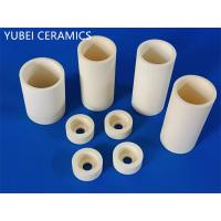 Quality 1600℃ Refractory Ceramic Tubes Yellow 99% Alumina Ceramic Sleeves for sale