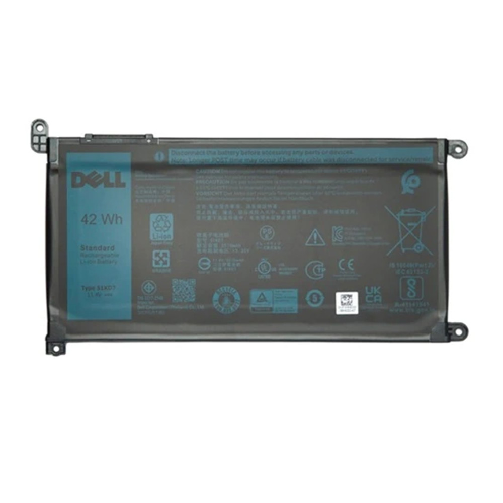 China FY8XM Dell Chromebook Latitude 14 3400 Laptop Battery Replacement 3-cell 11.4V 42Wh factory