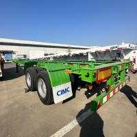 China CIMC 20/40ft Container Skeleton 2/3/4 Axle Container Trailer Chassis for Sale factory