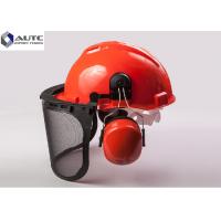 Quality Metallurgy PPE Safety Helmet , Industrial Safety Helmet With Face Protection for sale