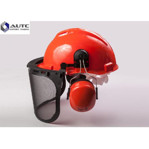 Quality Metallurgy PPE Safety Helmet , Industrial Safety Helmet With Face Protection for sale