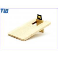 China Classic Name Card Natural Wood 16GB USB Memory Stick Thumb Drives for sale