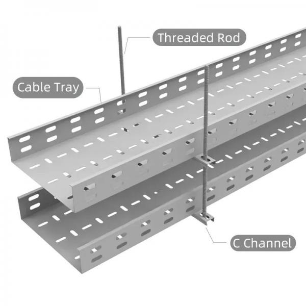 Quality Fireproofing Perforated Metal Cable Tray for sale