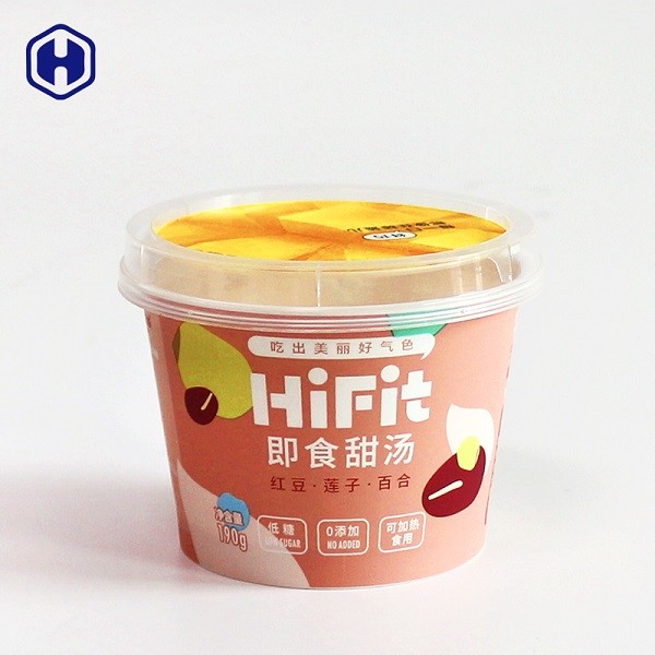 Quality Hot Soup Plastic Coffee Cups Heat Resistant Instant Food Packaging for sale