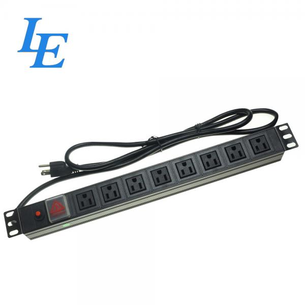 Quality Black Server Rack PDU Network Universal Monitored For Electric Power Transmission for sale