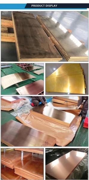 4x8 Bass Copper Metal Plates 0.5mm 3mm 5mm Thickness ISO certificate 1