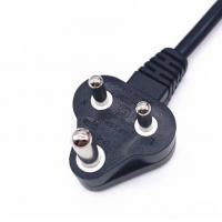 China Electrical South Africa Power Cord , SABS 3 Pin Plug 1.2m 1.5m AC Power Cord factory