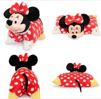 China Red Lovely Disney Minnie Mouse Toddler Pillow With Plush Minnie Head factory