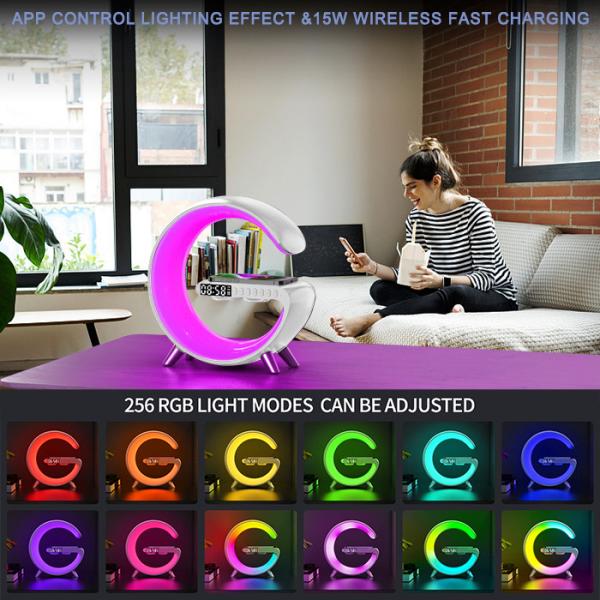 Quality ABS RGB G Smart Light Sound Machine Multifunctional App Music G Speaker Lamp for sale