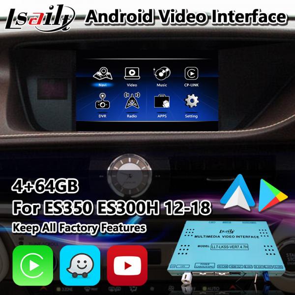 Quality Lsailt Android Video Interface For Lexus ES 350 300h 250 200 XV60 Mouse Control 2012-2018 for sale