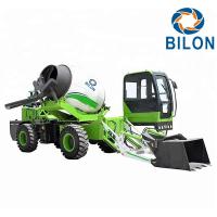 Quality Green Color 2.6 CBM Concrete Mixer Truck With Pump Speed 13r / Min for sale