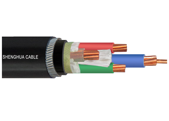China XLPE or PVC Insulated Steel Wire Armoured Electrical Cable 4 Core Copper Cable 0.6/1kV factory