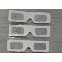 China White Paper Eclipse Solar Filter Glasses , High Safe Solar Sun Viewing Glasses for sale