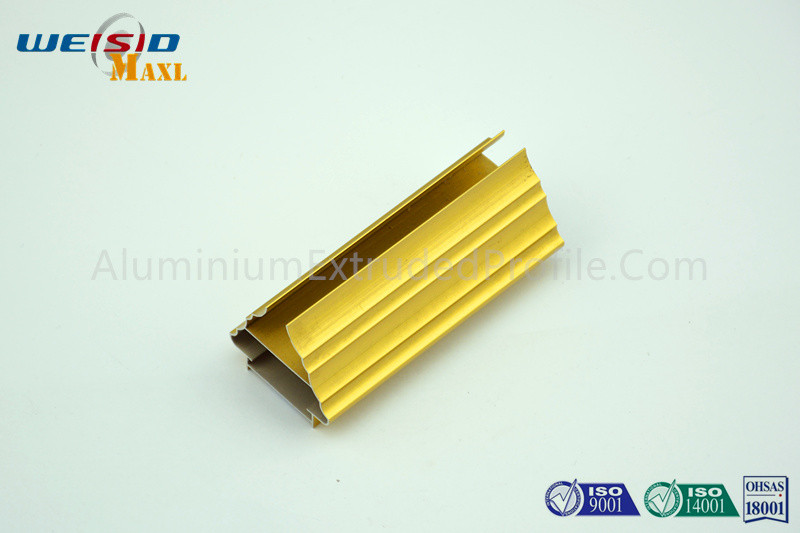 China Golden Color Extrusion Aluminum Profiles / Decoration Aluminium Door Frame factory