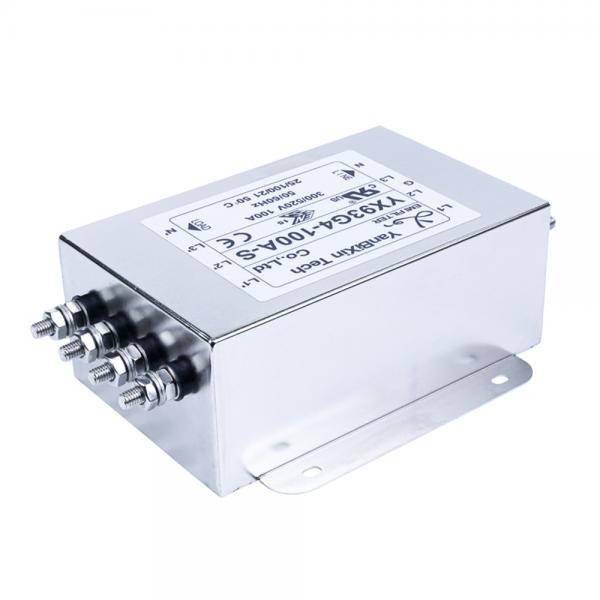 Quality 100A High Current 440V 3 Phase Delta RFI Filter 3 Phase Power Line Filter for sale