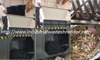 China Plastic Waste Double Shaft Shredder Low Rotation Speed High Efficient Performance factory