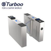 China E - Tickets Access Control Turnstile Gate 304SUS Flap Barrier R485 Dry Contact factory