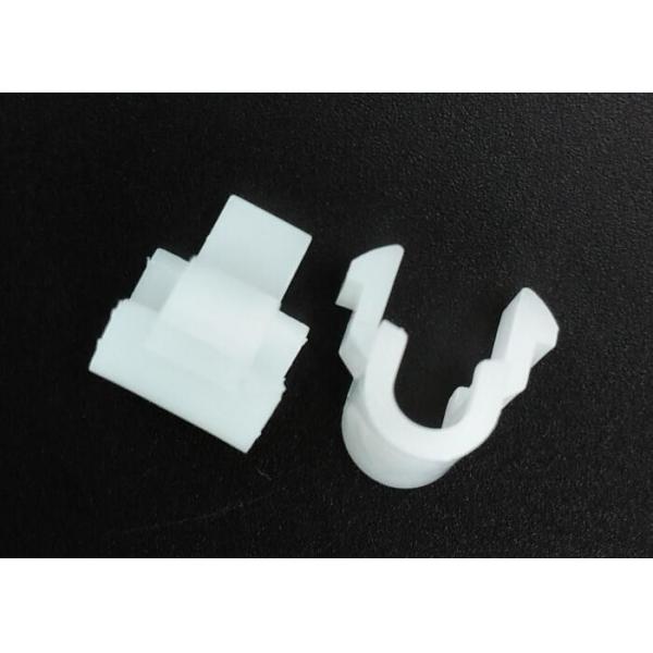 Quality Customized Plastic Injection Molding Products 5mm White Plastic U Clamp for sale