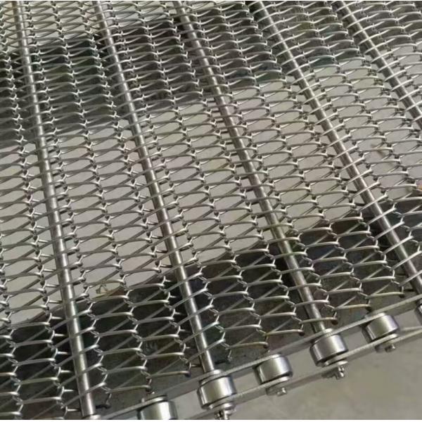 Quality Dehydration Chain Mesh Conveyor Belt Heat Resistant For Transport Customized Width for sale
