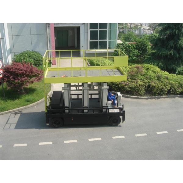 Quality Six Mast 12m Self Propelled Aerial Lift 400kg Capacity With Big Platform for sale