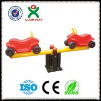 China Kindergarten Playground Padding Used Kids Seesaw for Sale / Car Type Baby Seesaw QX-096F factory